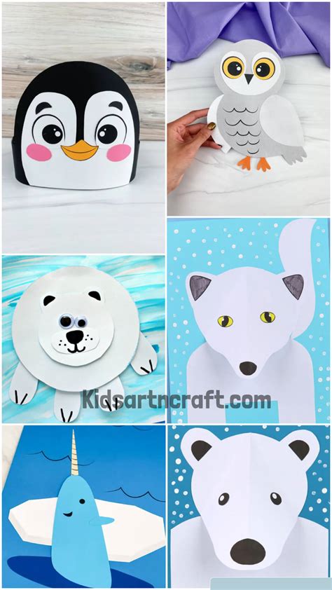 Winter Animals Crafts For Toddlers