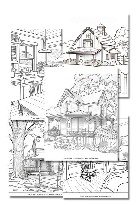 Printable Farmhouse Coloring Pages {Free + Easy Download}