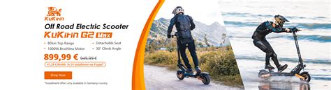 Shop the newest Kukirin G2 max with 50€ discount at the launch event ...
