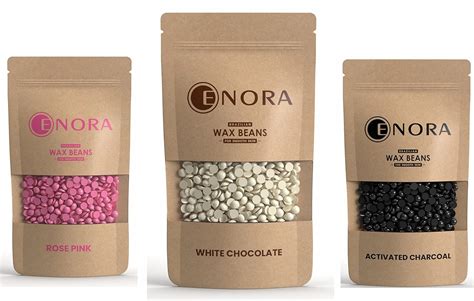 ENORA Hair Removal Brazilian Hard Wax Beans Range White Chocolate 50