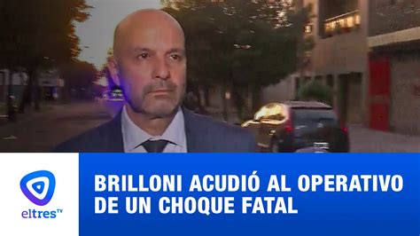 Claudio Brilloni Acudi A Un Operativo En El Marco De Un Choque Fatal