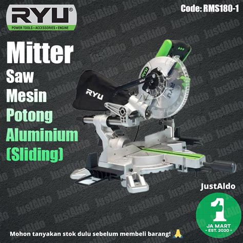 Jual Mesin Gergaji Potong Aluminium Sliding Mitter Saw 7 RMS 180 1