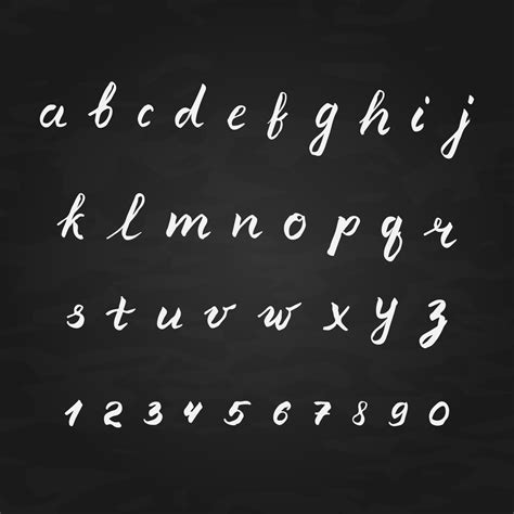 Calligraphy Alphabet Lowercase