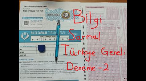 BİLGİ SARMAL TÜRKİYE GENELİ DENEME 2 YORUMUM YouTube