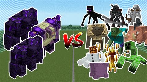 Mutant Mobs Team Vs End Bosses Minecraft Mob Battle Youtube