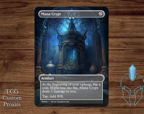 Mana Crypt Magic Playtest Proxy Fullart Etsy