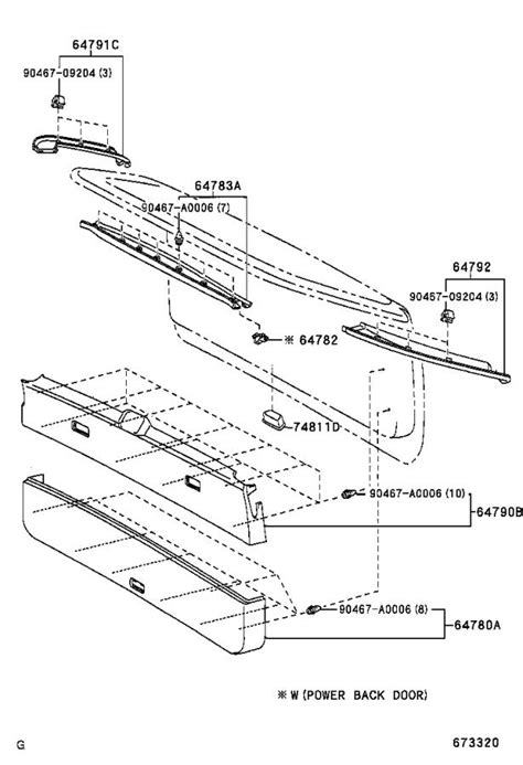 2015 Lexus IS 250 Clip For Back Door Side Garnish For Front Body