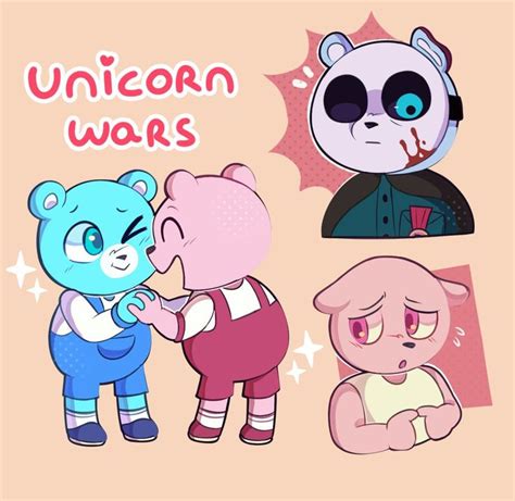 Unicorn Wars Azulin And Gordi En Dibujos Bonitos Dibujo Fandom