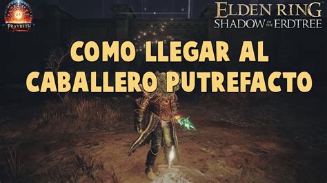 Elden Ring Dlc Como Llegar Al Caballero Putrefacto Shadow Of The