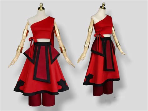 Katara Fire Nation Cosplay Costume Anime Avatar The Last Etsy