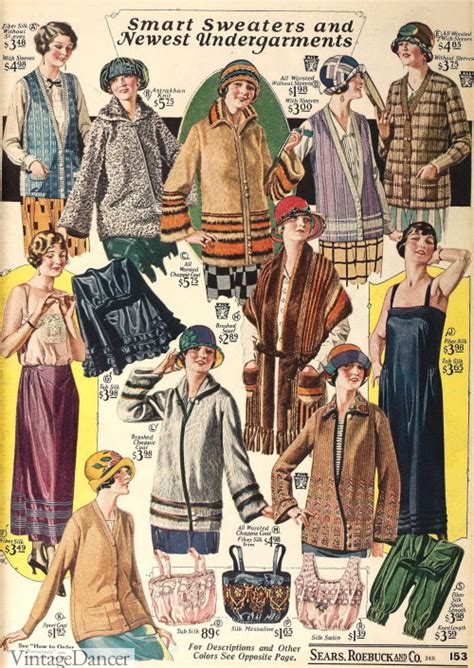 1920s Fall And Winter Fashion Dresses And Clothing