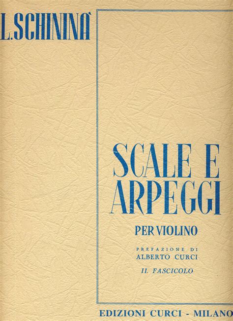 Scale E Arpeggi Per Violino Iii Fasc Luigi Schinin Fare Musica Srl