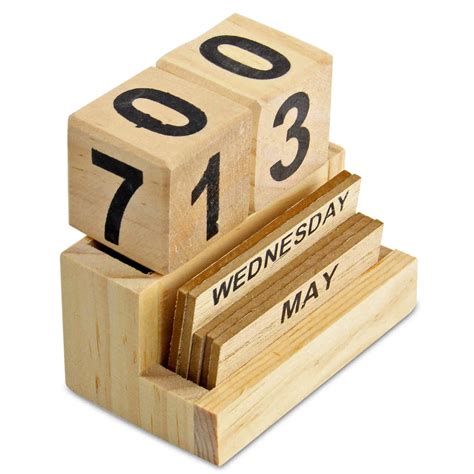 Wooden Calendar Block