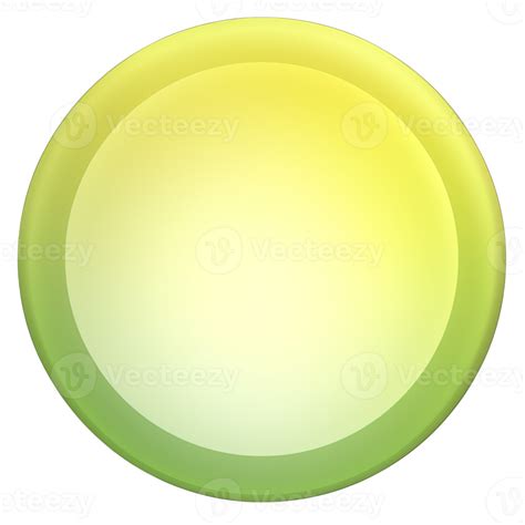 Green And Yellow Button Isolated On White Background Vector