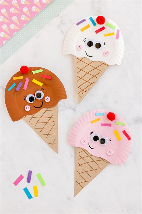 ice cream cone crafts  preschoolers ice cream themed crafts