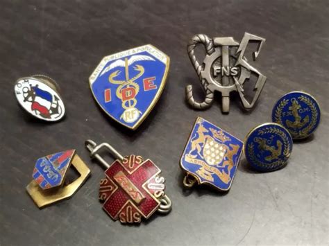 Lot D Insignes Divers Militaria Militaire Civile Sport Maill Drago