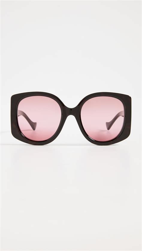 Gucci Gg Acetate Oversized Round Sunglasses Lyst