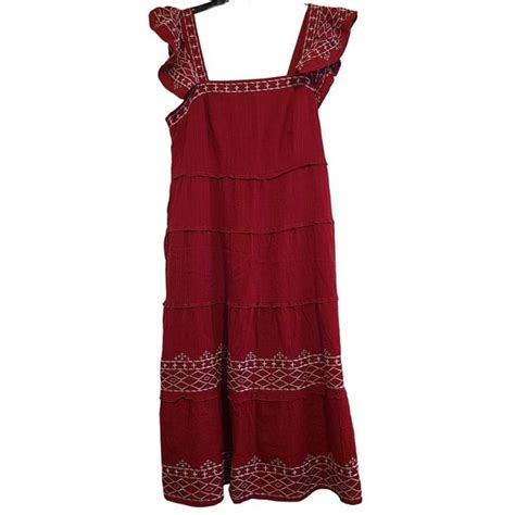 Knox Rose Dresses Knox Rose Sleeveless Midi Womens Embroidered