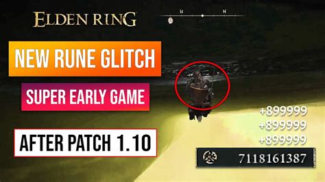 Elden Ring Rune Farm Early Rune Glitch After Patch