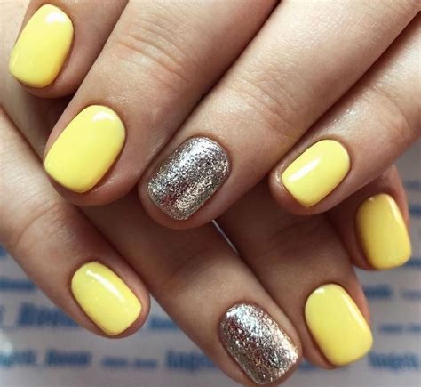 Нежно Желтый Маникюр На Короткие Ногти — Richnail.ru