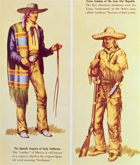 A Mexican 'Vaquero' and an American Cowboy posters & prints by American ...