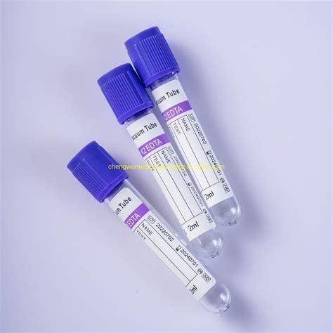 Medical Edta K K Vacuum Blood Collection Tube Pet Plastic Edta