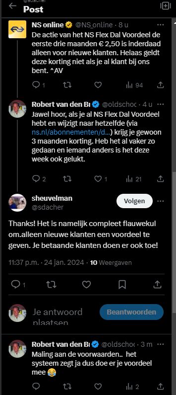 Prijs Flexabnneent NS Community