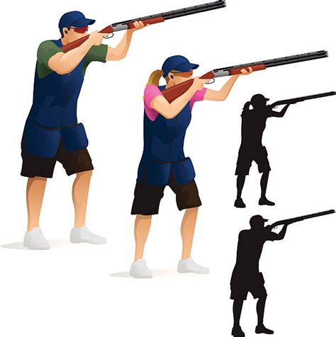 Skeet Shooting Clip Art Vector Images And Illustrations Istock