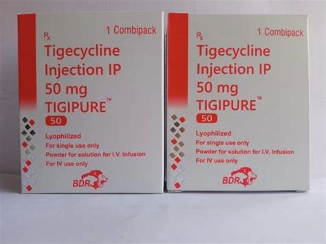 Tigecycline Injection TIGIPURE 50mg Tigecycline Injection IP 50 Mg