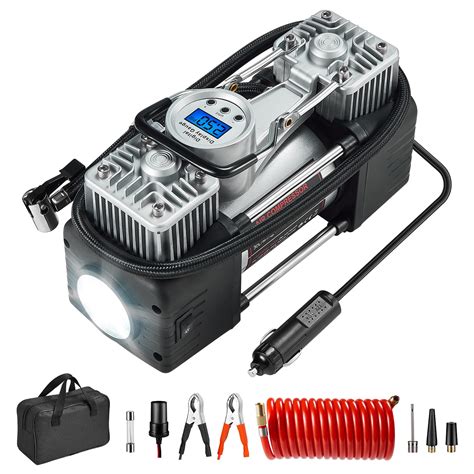 Buy Olarhike 12v Portable Air Compressor 150psi Dual Cylinder Metal