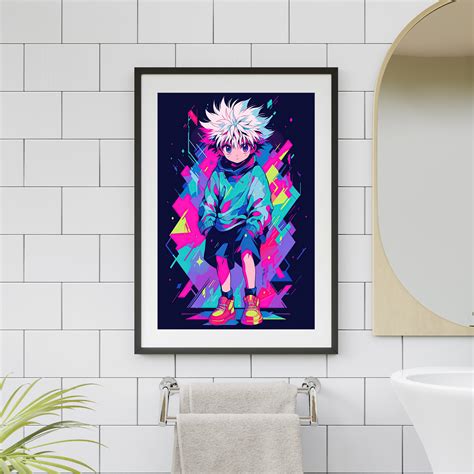 Killua Digital Print Killua Wall Art Killua Illustration Etsy