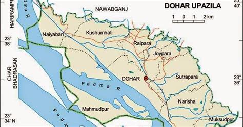 Dohar Upazila Map Dhaka District Bangladesh