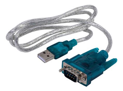 Cabo Conversor Porta Serial Rs Usb Azul Vga Machoxusb Mercadolivre