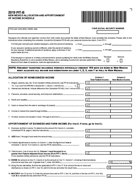 NM PIT B 2019 2022 Fill Out Tax Template Online US Legal Forms