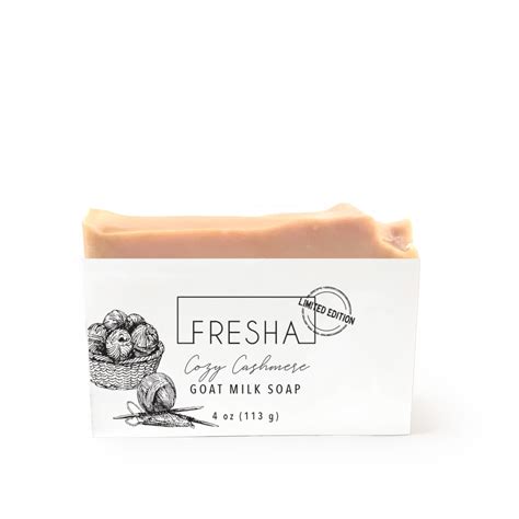 Past Limited Editions Cozy Cashmere Goat Milk Soap Fresha Soap Co