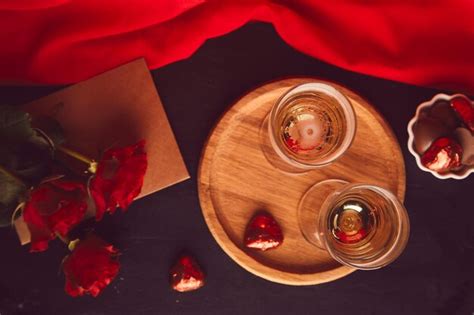 Premium Photo Aesthetics Vintage Valentines Day Flat Lay Seasonal