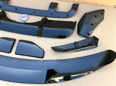 GLOSS BLACK BMW X5 F15 M STYLE AERO BODY KIT FRONT LIP REAR DIFFUSER