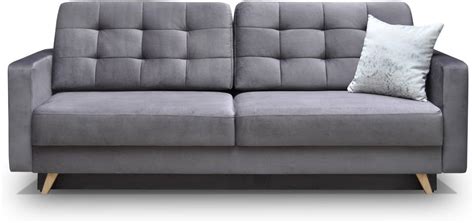 Menzzo Zentao Canap Places Scandinave Tissu Gris Clair