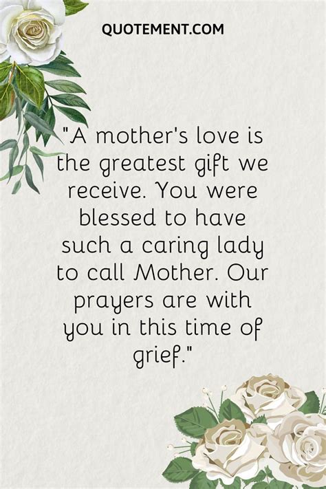 Loss Of A Mother Condolence Message