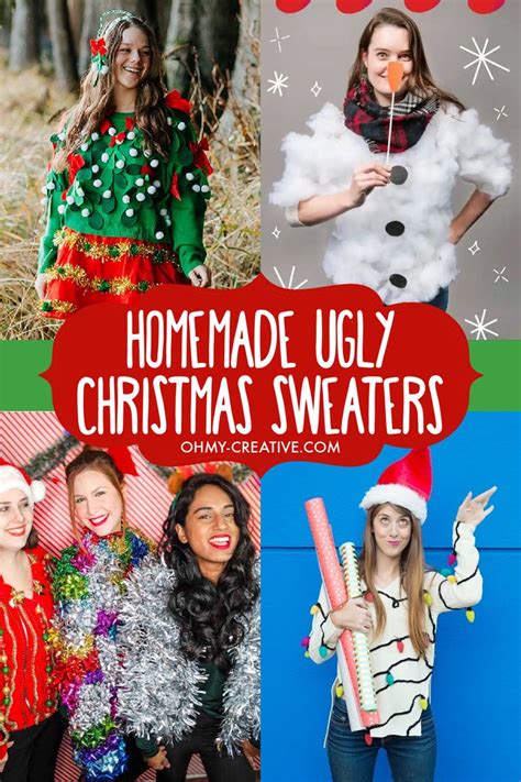 Homemade Ugly Christmas Sweaters Homemade Ugly Christmas Sweater Diy Ugly Christmas Sweater