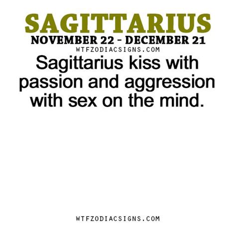 Sagittarius Kiss With Passion And Aggression With Fun Zodiac