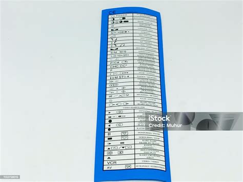 Tv Remote Control Cover And Symbols Stock Photo Download Image Now