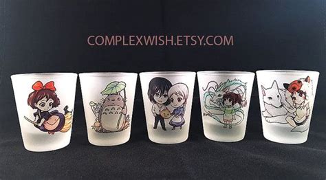 Studio Ghibli Shot Glass 15oz Etsy Studio Ghibli Ghibli How To