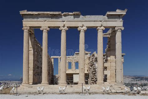 Templo De Erechtheion Acr Pole De Atenas Foto De Stock Imagem De