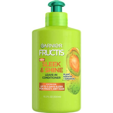 Garnier Fructis Sleek And Shine Leave In Conditioner With Argan Oil 10 2 Fl Oz