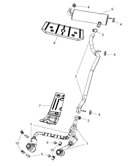 Exhaust System 2008 Jeep Wrangler