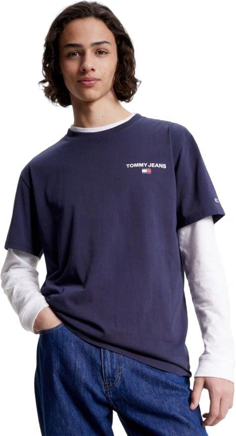 Tommy Hilfiger Koszulka Męska T shirt Tjm Classic Linear Back Granatowa