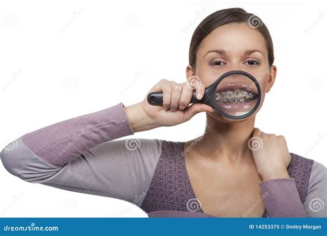 Magnified teeth stock image. Image of health, dental - 14253375