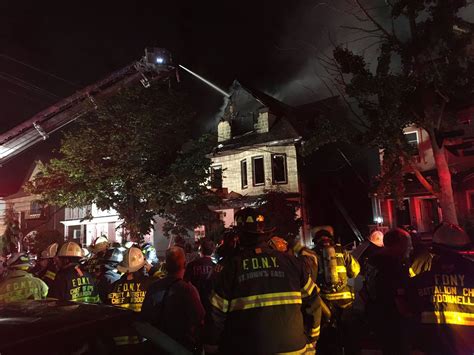 Five Alarm Fire Injures 12 Firefighters And Displaces 4 Families In