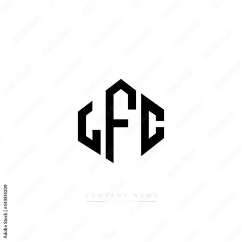 LFC letter logo design with polygon shape. LFC polygon logo monogram ...